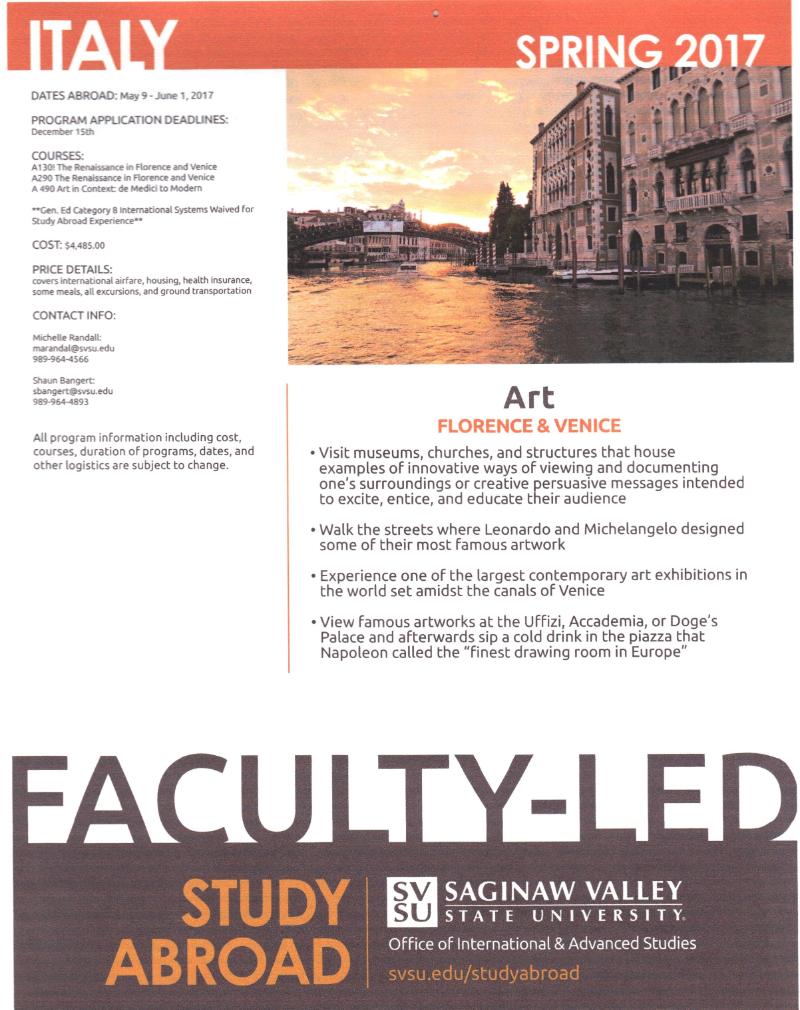 Italy Study Abroad 2017